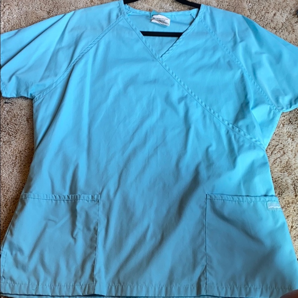 Blue ButterSoft Scrub Top